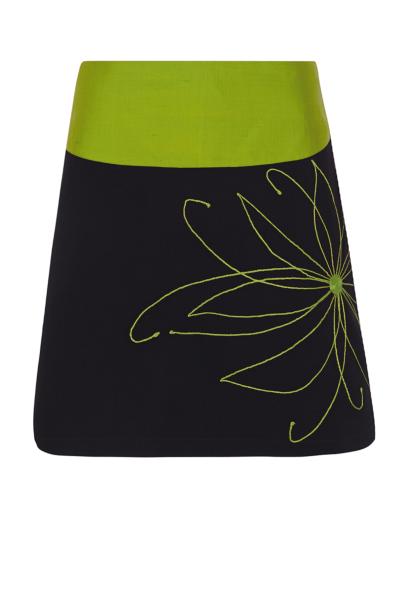 Skirt  Venenosa Flor (black&green)