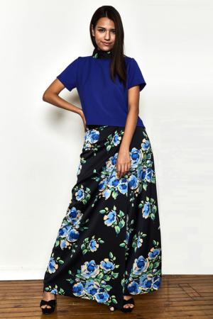 Skirt-pants "Acuarela en flor"